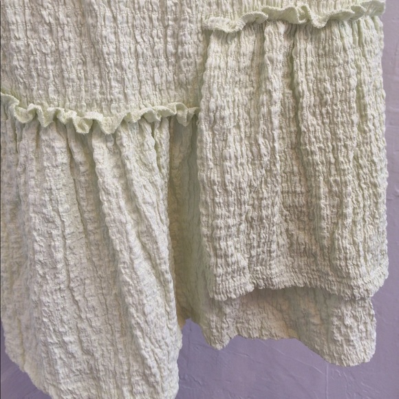 Free People Beach Mini Dress Cover Up Green NWT - Picture 6 of 7